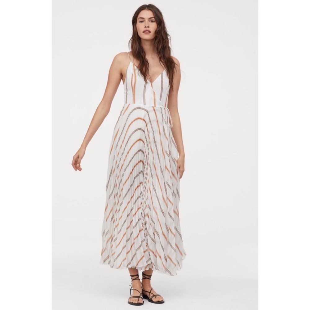 H&M Pleated Wrap Dress
